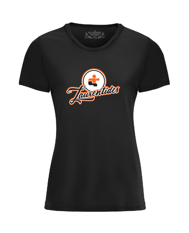 JDQ LAURENTIDES - L350 T-shirt sport Pro Team femme (NOIR) SE. S14773 (AV)