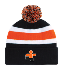 JDQ LAURENTIDES - 9S243M Tuque À Rayure Noir/Rouge/Blanc - BR. 13449 (AV)